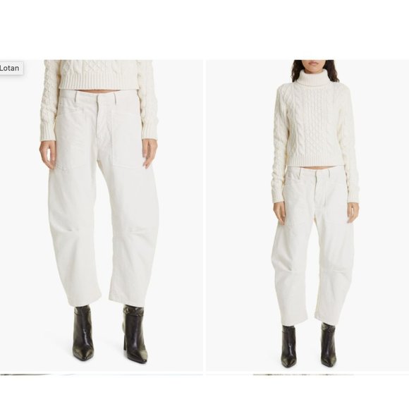 Nili Lotan Shon Winter White Corduroy Pants 2 NWT $450 - Picture 4 of 8